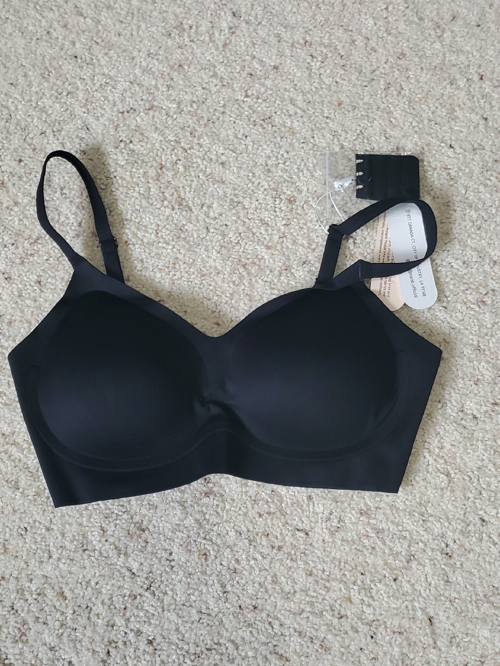 Seamless Black Oeak Bra - Women Intimates